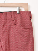 ヘリンボーン柄 ロング フレアパンツ W34