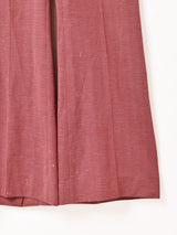 ヘリンボーン柄 ロング フレアパンツ W34