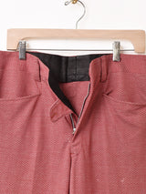 ヘリンボーン柄 ロング フレアパンツ W34