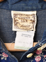70's Made in USA ”GUNNE SAX" 長袖 デニム プレーリードレス