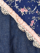 70's Made in USA ”GUNNE SAX" 長袖 デニム プレーリードレス