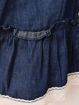 70's Made in USA ”GUNNE SAX" 長袖 デニム プレーリードレス