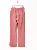 ヘリンボーン柄 ロング フレアパンツ W34