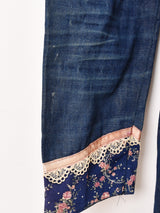 70's Made in USA ”GUNNE SAX" 長袖 デニム プレーリードレス