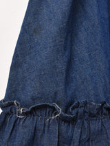 70's Made in USA ”GUNNE SAX" 長袖 デニム プレーリードレス