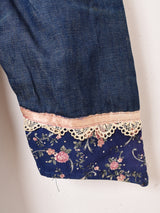 70's Made in USA ”GUNNE SAX" 長袖 デニム プレーリードレス