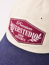 パッチ刺繍 キャップ「OVERSTUDIO」