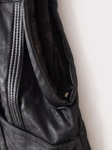 スタンドカラー デザイン レザーベスト