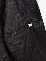 スタンドカラー デザイン レザーベスト