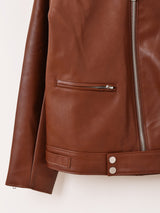 【2色展開】Backers フェイクレザー ライダースジャケット