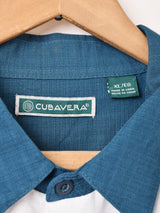 "CUBAVERA" ラインデザイン 半袖シャツ