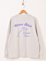 【2色展開】 プリント ロングスリーブTシャツ「Chrome Rbels」