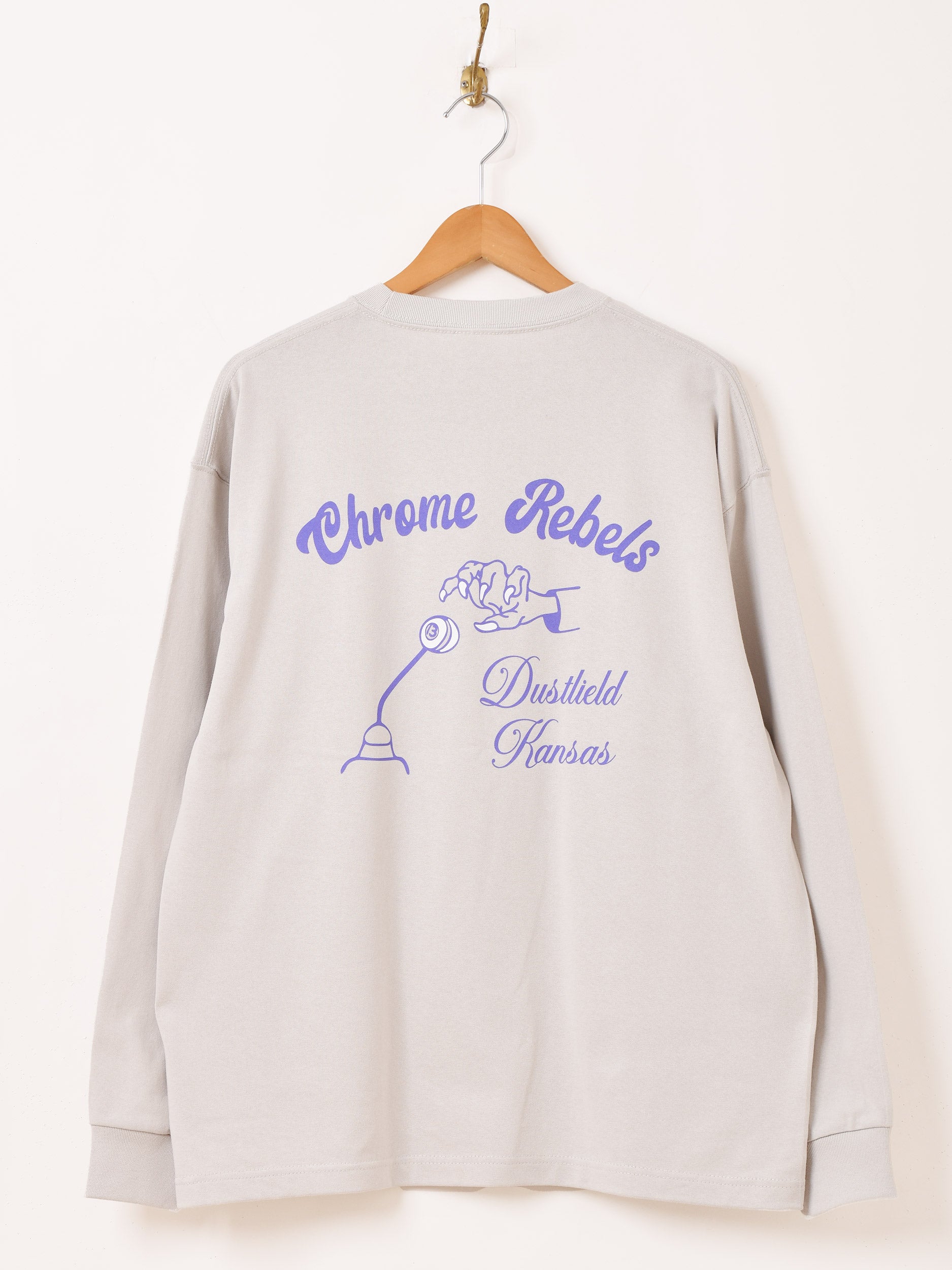 2色展開】 プリント ロングスリーブTシャツ「Chrome Rbels」 – 古着屋 