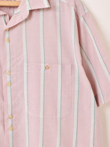 ストライプ柄 半袖シャツ