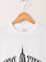 【2色展開】 プリント ロングスリーブTシャツ「NEW YORK」