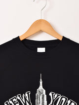【2色展開】 プリント ロングスリーブTシャツ「NEW YORK」