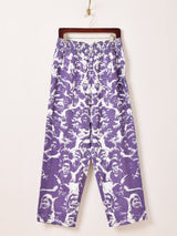 【2色展開】Backers 総柄 ウッドストック イージーパンツ