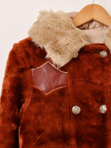 フェイクファー ロングコート