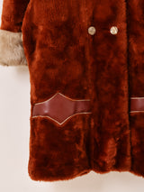 フェイクファー ロングコート