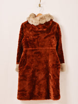 フェイクファー ロングコート