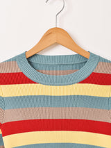 【2色展開】Meridian ボーダー柄 セーター