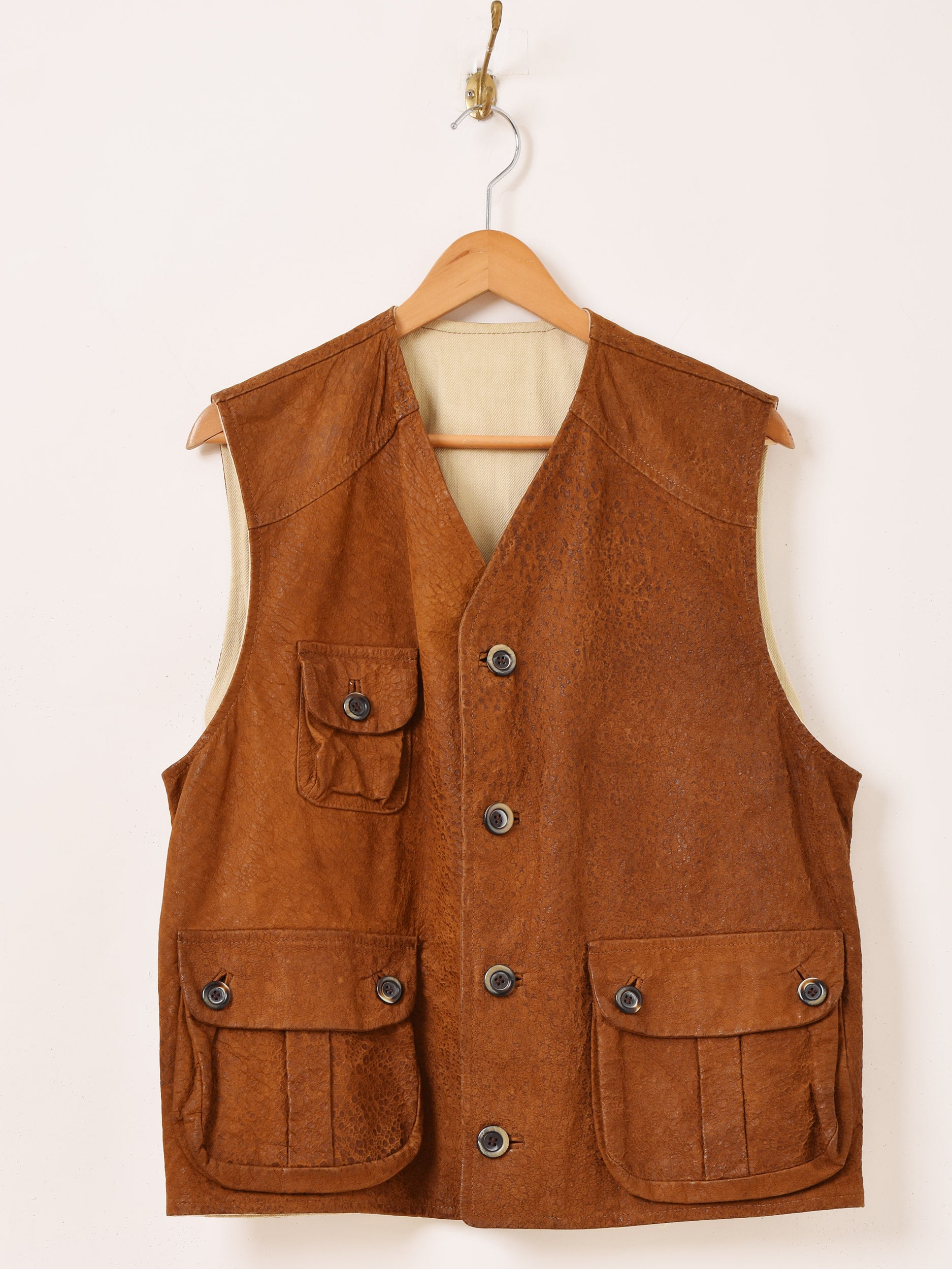 60〜70's レザーハンティングベスト – 古着屋Top of the Hillのネット