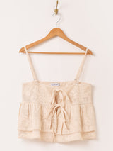 【2色展開】Emerald Motel ジャガード フリル キャミソール