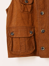 60〜70's レザーハンティングベスト