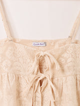 【2色展開】Emerald Motel ジャガード フリル キャミソール