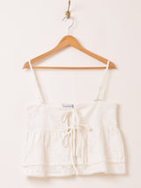 【2色展開】Emerald Motel ジャガード フリル キャミソール