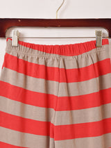 【2色展開】Meridian ボーダー柄 フレアパンツ