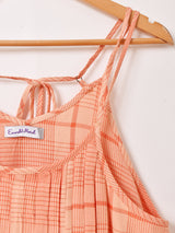 【3色展開】Emerald Motel チェック柄 プリーツ キャミソールワンピース