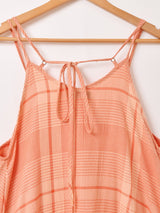 【3色展開】Emerald Motel チェック柄 プリーツ キャミソールワンピース