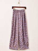 【2色展開】Meridian 総柄 ジャガード コクーンパンツ