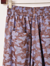 【2色展開】Meridian 総柄 ジャガード コクーンパンツ