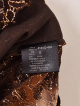 花柄 レース カットソー