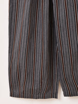 【2色展開】Meridian ストライプ柄 コクーンパンツ