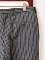 イタリア製 ストライプ ドレスパンツ W32