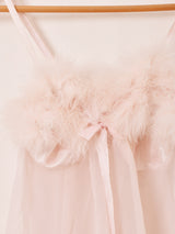 ファー ランジェリー キャミソール