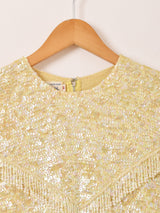 60's スパンコール ノースリーブトップス