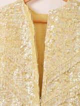 60's スパンコール ノースリーブトップス