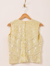 60's スパンコール ノースリーブトップス