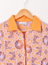 【2色展開】Emerald Motel 2トーン 刺繍 オープンカラー 半袖シャツ