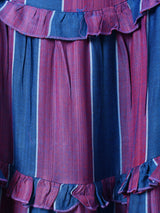 【2色展開】Emerald Motel ストライプ フリル ティアード キャミソールワンピース