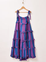 【2色展開】Emerald Motel ストライプ フリル ティアード キャミソールワンピース