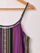 【2色展開】Emerald Motel ストライプ ティアード キャミソール ワンピース