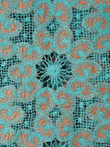 【2色展開】Emerald Motel 2トーン 刺繍 オープンカラー 半袖シャツ