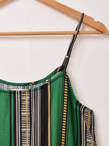 【2色展開】Emerald Motel ストライプ ティアード キャミソール ワンピース