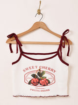 【2色展開】Elcamino キャミソール「SWEET CHERRY」