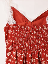 【2色展開】Meridian 花柄 レース キャミソールワンピース